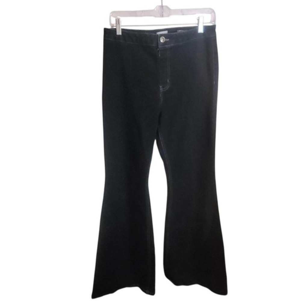 TRUE CRAFT DARK BLUE BACK‎ SEAM FLARE JEANS